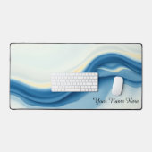 フロー・ステート・ゼン・キネティック・アート・オフィス デスクマット (キーボード&マウス)