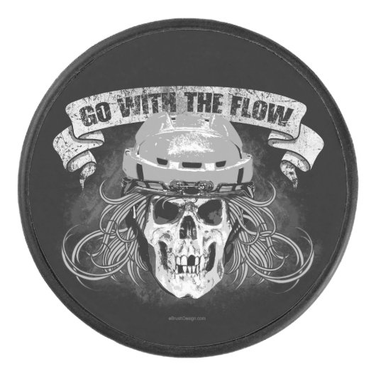 フロー（ホッケーのヘア）を使用する アイスホッケーパック (正面)