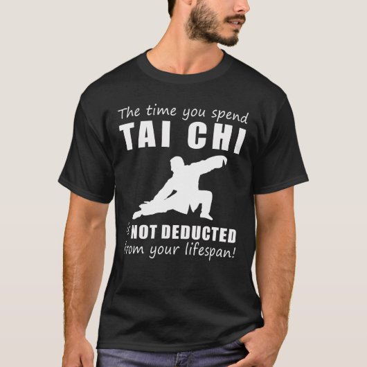 フロー&笑い!太極拳 – 寿命控除なし, Jus Tシャツ (正面)