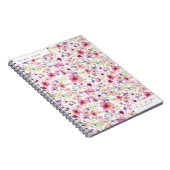 フロー – LONDON -フローラパーソナライズされたノートブック ノートブック (右側)