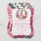 フロpsy's Adventure Girl Baby Shour 招待状 (正面/裏面)