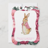 フロpsy's Adventure Girl Baby Shour 招待状 (裏面)