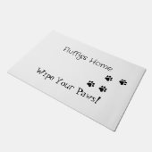 フワッフィーの家 – 手を拭け！🐾 ドアマット (アングル)