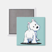 フワフィお尻ウェスティー マグネット (正面/裏面)