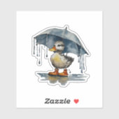 フワフワのアヒル シール (シート)