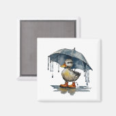 フワフワのアヒル マグネット (正面/裏面)