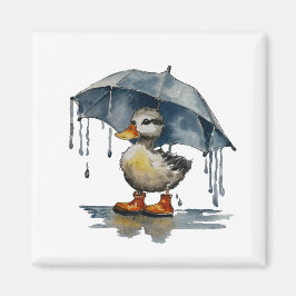 フワフワのアヒル マグネット