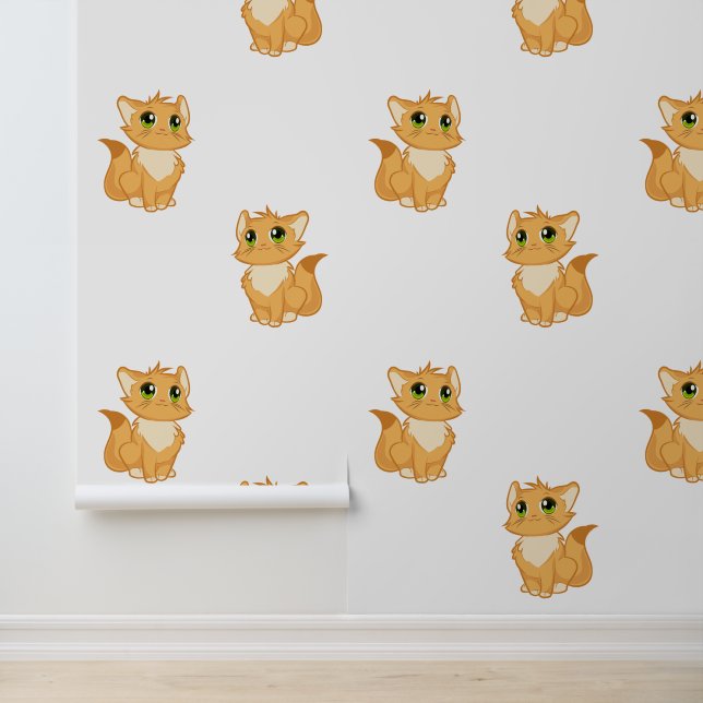 フワフワのオレンジキャッツデザイン 壁紙 (アプリケーション)