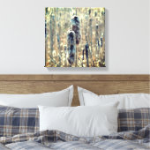 フワフワのカタイル春自然 キャンバスプリント (インサイチュ (寝室))