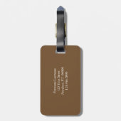 フワフワのカタイル春自然 パーソナライズされた ラゲッジタグ (裏面縦)