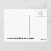 フワフワのクマ ポストカード (裏面)