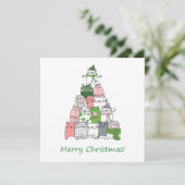 フワフワのクリスマスを楽しんで! シーズンカード (スタンド正面)