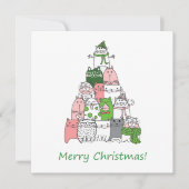 フワフワのクリスマスを楽しんで! シーズンカード (正面)