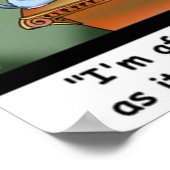 フワフワのコーエン弁護士アットクローおもしろいポスター ポスター (角)