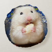 フワフワのシリアのハムスターコリンカ ラウンドクッション (裏面)