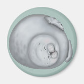 フワフワのシール マグネット (正面)