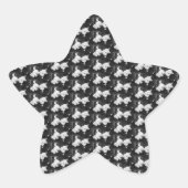 フワフワのステッカー 星シール (正面)