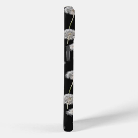 フワフワのタンポポ(黒) Case-Mate iPhoneケース (裏面 / 右)