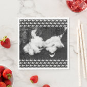 フワフワのナプキンを下げる スタンダードランチョンナプキン (インサイチュ)