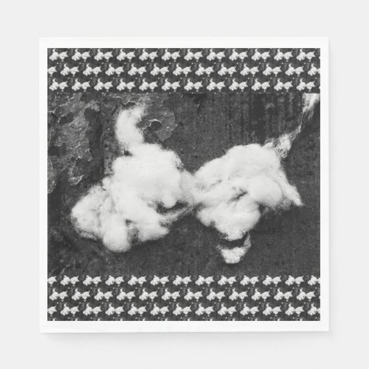 フワフワのナプキンを下げる スタンダードランチョンナプキン (正面)