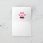 フワフワのバイコンとハート カード (内部)