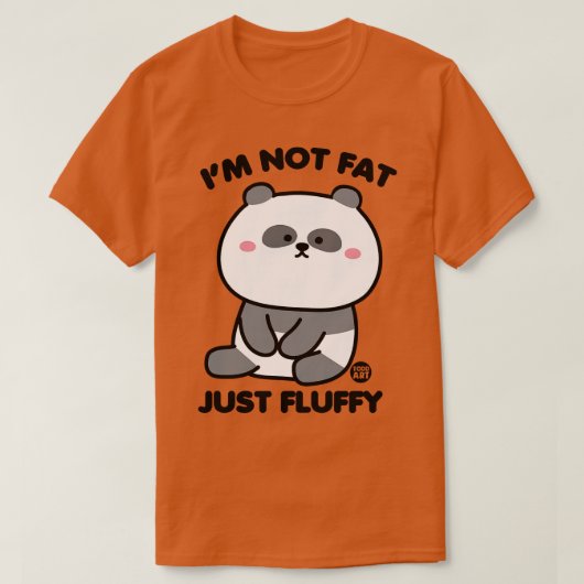 フワフワのパンダ Tシャツ (デザイン正面)