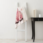 フワフワのピンクの高地スコティッシュカウズ シェルパブランケット (インサイチュ)