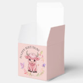 フワフワのピンクの高地スコティッシュカウズ フェイバーボックス (オープン)