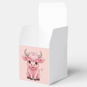 フワフワのピンクの高地スコティッシュカウズ フェイバーボックス (オープン)