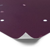 フワフワのピンクベビー鳥 ポスター (角)