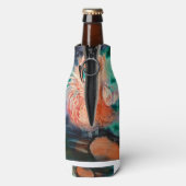 フワフワのフラミンゴ ボトルクーラー (ボトル裏面)