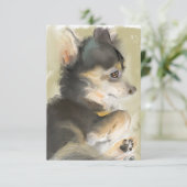 フワフワのフリッターアートカード サンキューカード (スタンド正面)