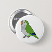 フワフワのワイルドグリーンカーパロットマンガスケッチ 缶バッジ (正面&裏面)