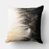 フワフワの三毛猫 クッション (正面)