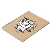 フワフワの子バッファロー - かわいい農場の動物 ノートブック (左側)