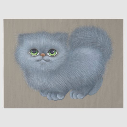 フワフワの子猫ティッシュペーパー 薄葉紙 (正面)