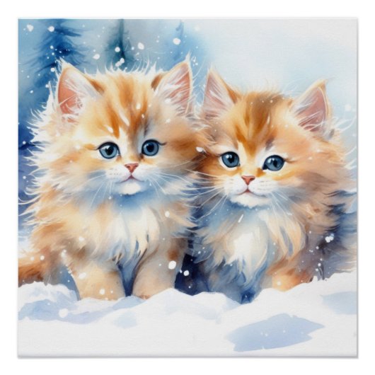 フワフワの子猫 ポスター (正面)