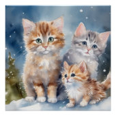 フワフワの子猫 ポスター (正面)