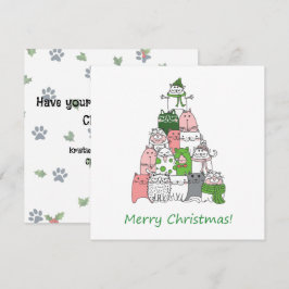 フワフワの小さなクリスマスを楽しんで！ シーズンカード