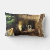 フワフワの木のトラックにぶら下がっているベッドのショ糖グライダー ランバークッション (裏面)