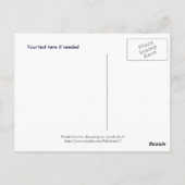 フワフワの犬はがき ポストカード (裏面)