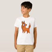 フワフワの狐 Tシャツ (正面フル)