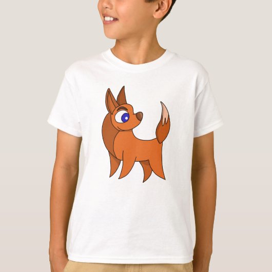 フワフワの狐 Tシャツ (正面)