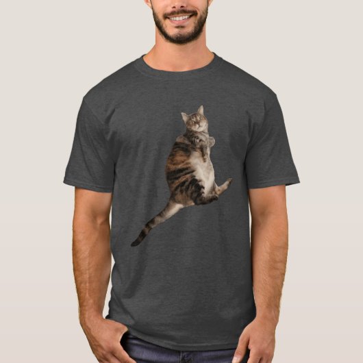フワフワの猫の少年 Tシャツ (正面)