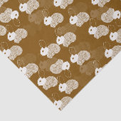 フワフワの白いブニーを茶色に 薄葉紙 (詳細)