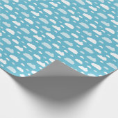 フワフワの白い雲を巻く紙 ラッピングペーパー (角)