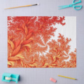 フワフワの羽毛、シダまたは何か 薄葉紙 (クラフト)