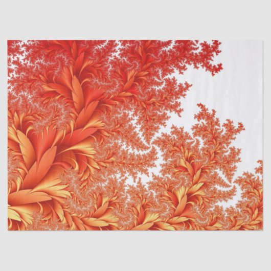 フワフワの羽毛、シダまたは何か 薄葉紙 (正面)