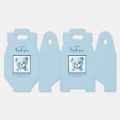 フワフワの青いクマのビーフボックス フェイバーボックス (見開き)