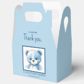 フワフワの青いクマのビーフボックス フェイバーボックス (見開き)